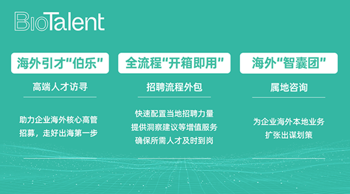 猎头公司PA真人国际国际的海外分支团队BioTalent专注于生命健康领域的人才服务